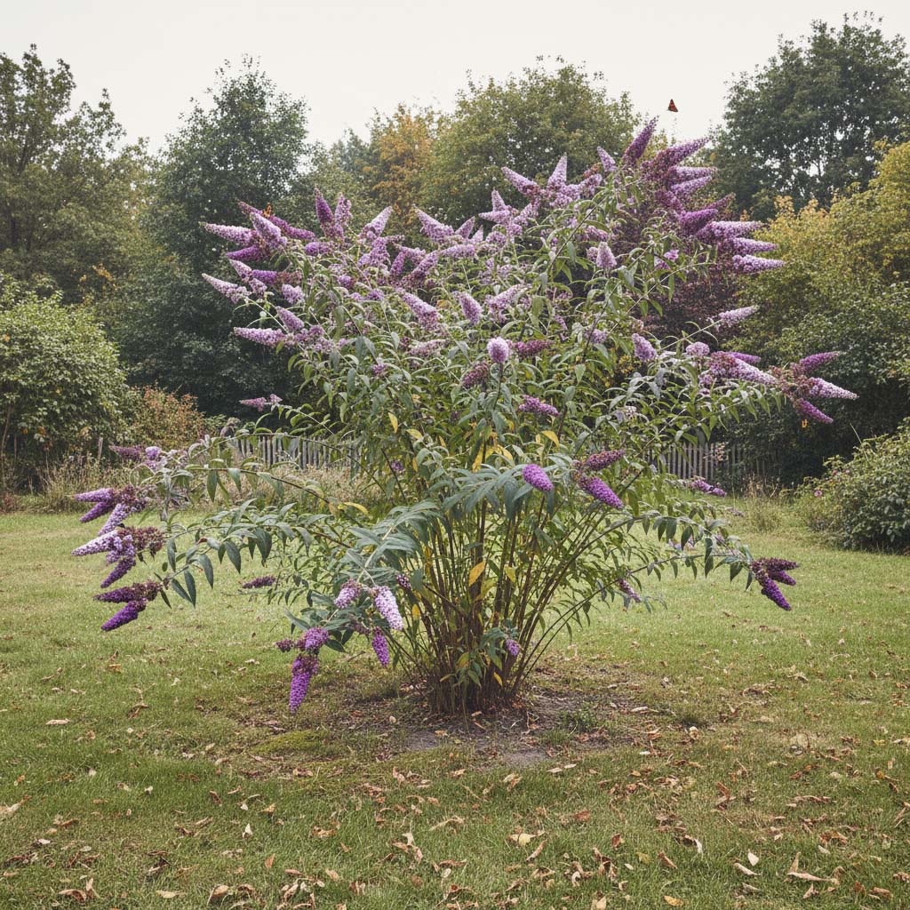 Solitair geplante vlinderstruik